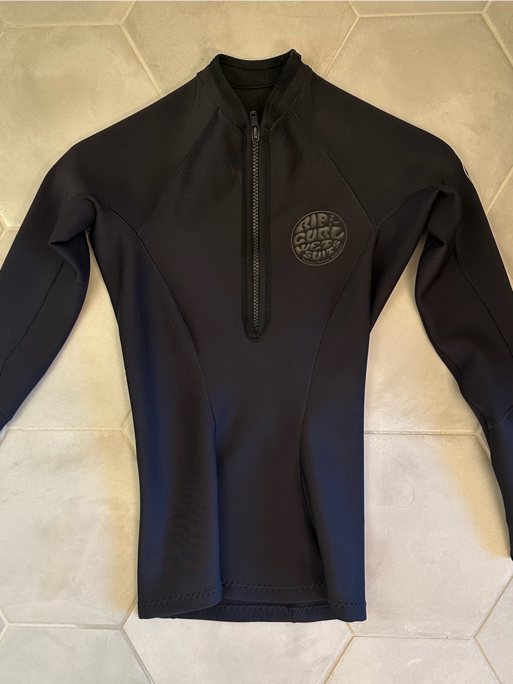 Rip Curl Black Long Sleeve Wetsuit Top